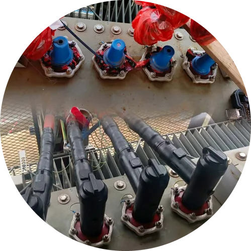 Raccordement HTA d'un transformateur par connecteurs embrochables